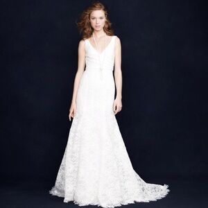 J.Crew Ivory Sara Lace Gown Wedding Dress SZ4